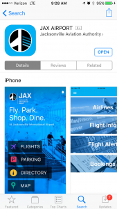 The JAX Airport app is now available to download for both iOS and Android devices. 