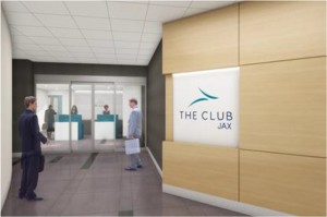 Rendering of "The Club JAX" entrance.